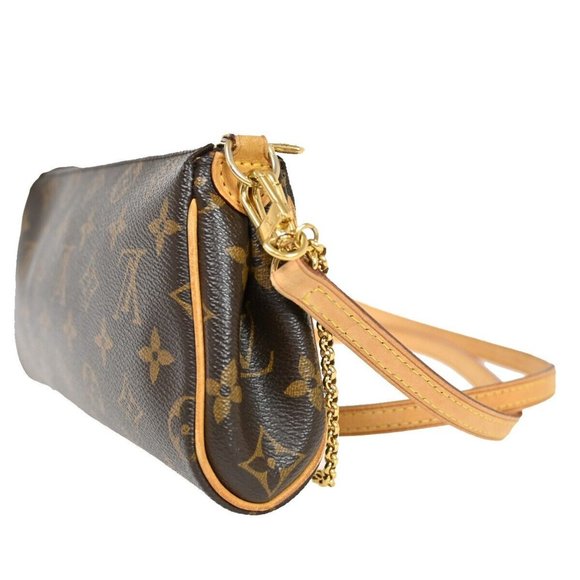 LOUIS VUITTON Eva 2Way Chain Shoulder Bag Monogram Leather Brown M95567 48FA319 - Picture 7 of 16